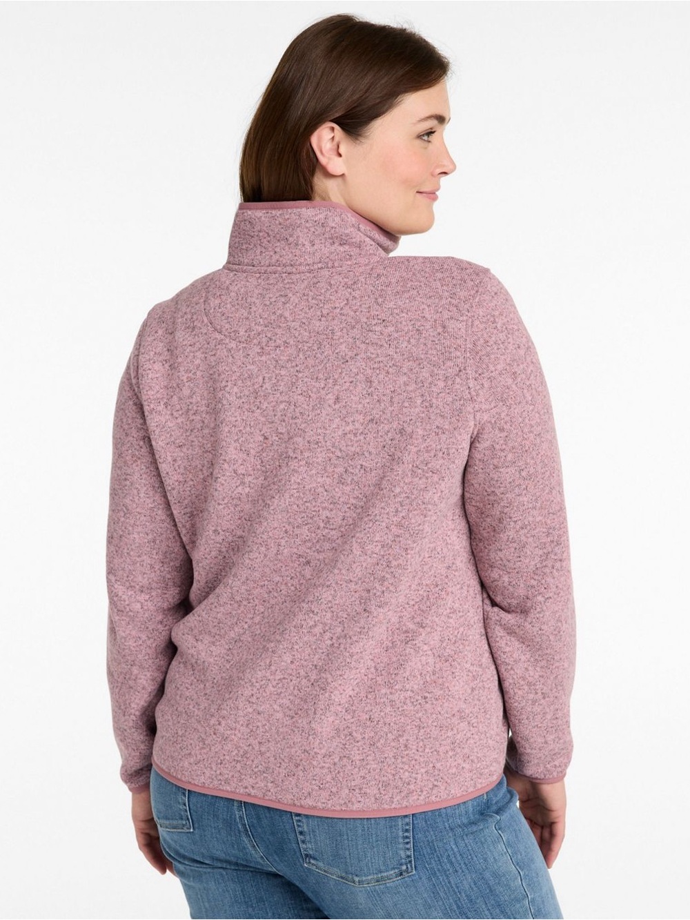 LL Bean Sweater Fleece Pullover in Washed Orchid women’s Large L MINT condition - Picture 3 of 7
